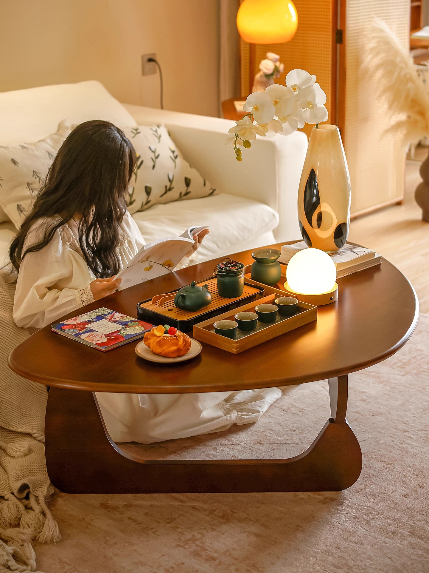 Japanese Wood Coffee Table