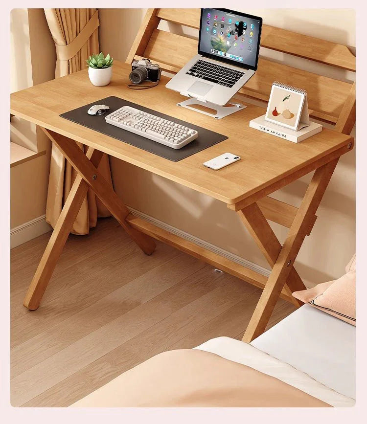 Solid Wood Foldable Desk - Monte Carol House Furniture and Interior Decoration