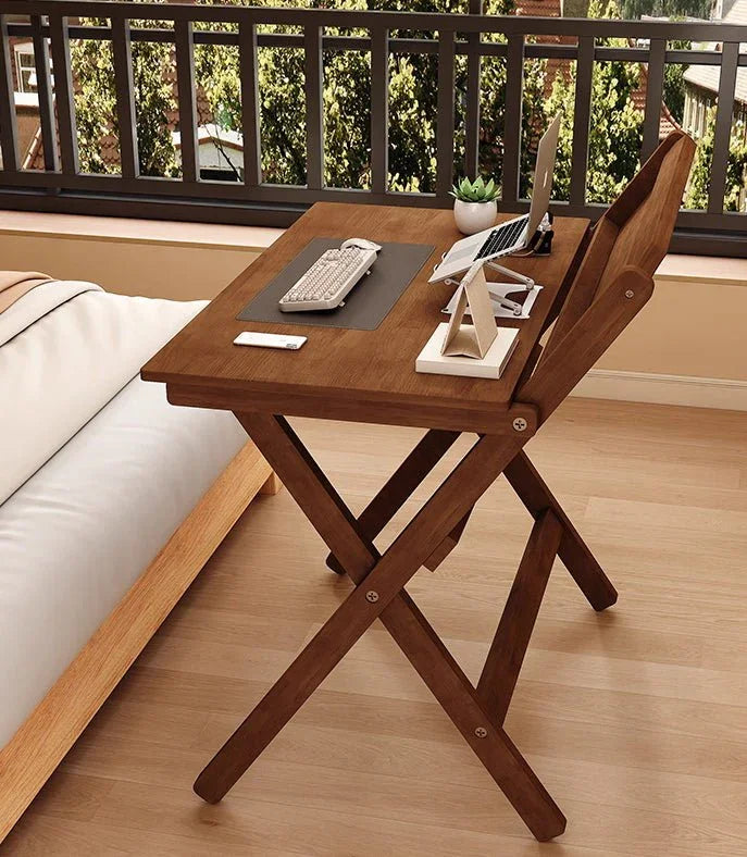 Solid Wood Foldable Desk - Monte Carol House Furniture and Interior Decoration