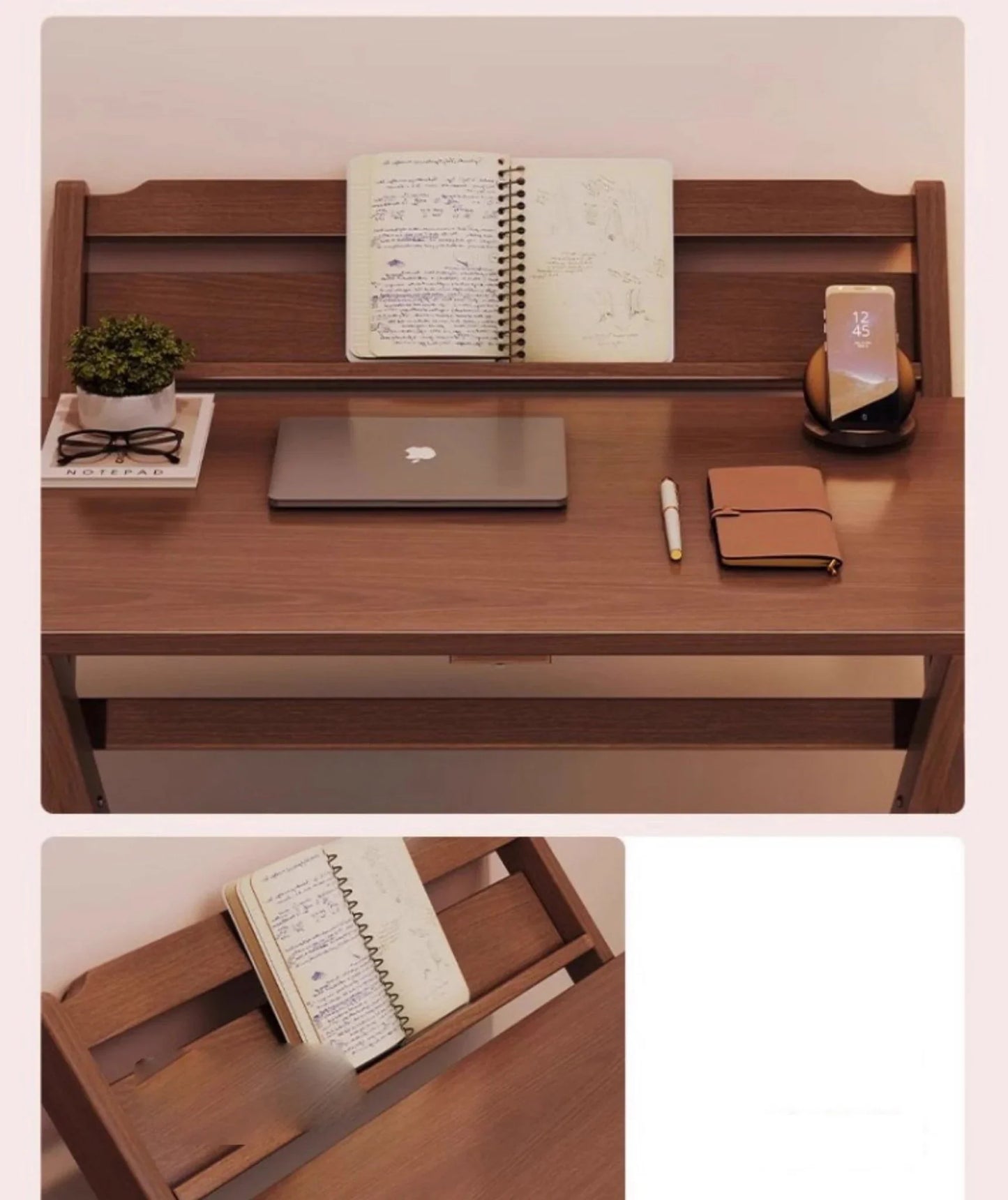 Solid Wood Foldable Desk - Monte Carol House Furniture and Interior Decoration