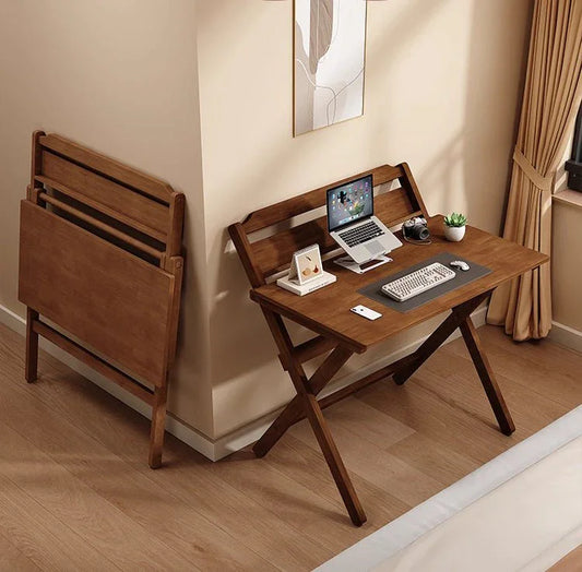 Solid Wood Foldable Desk - Monte Carol House Furniture and Interior Decoration