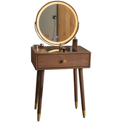 Dressing Table with Stool and LED Touch screen Light