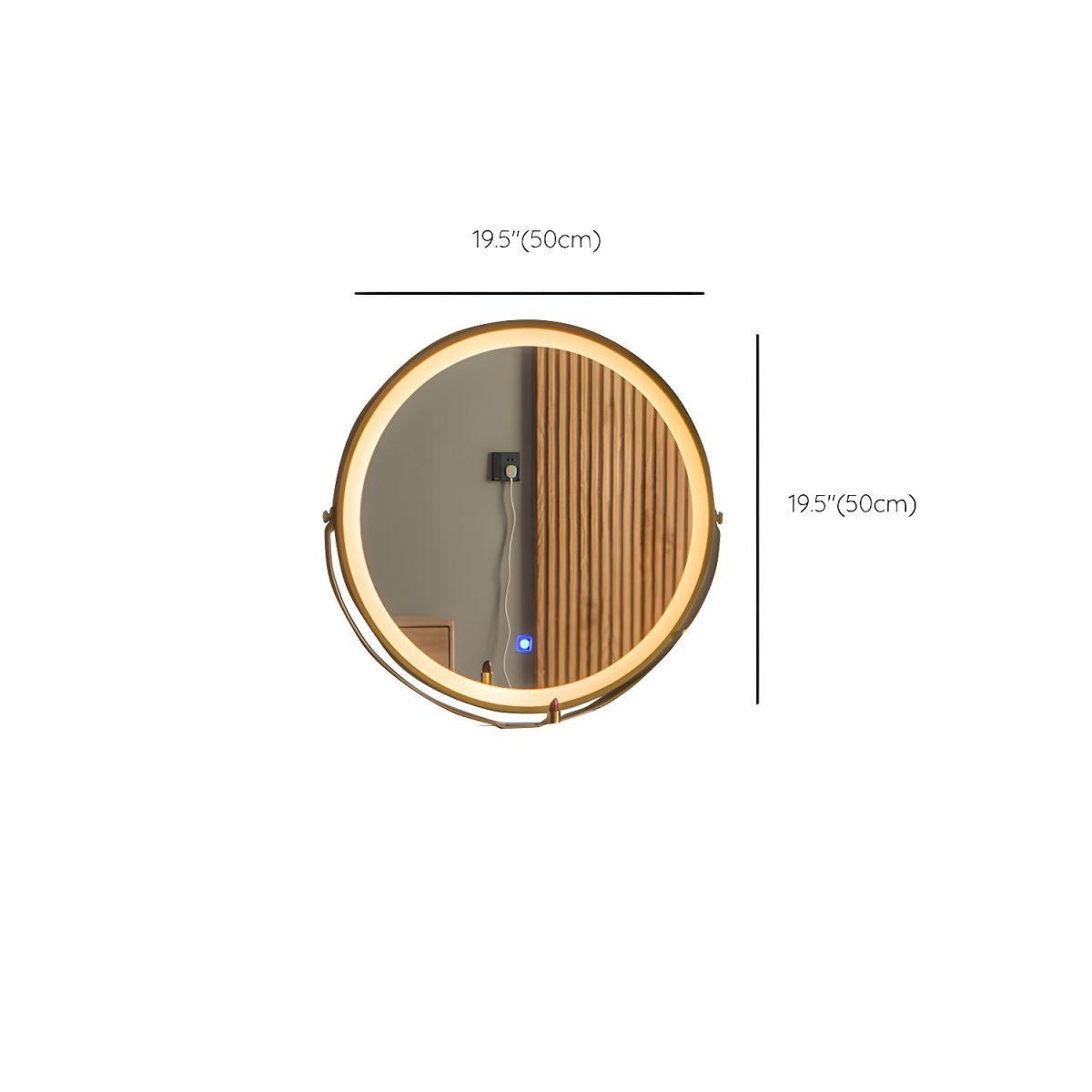 Dressing Table with Stool and LED Touch screen Light
