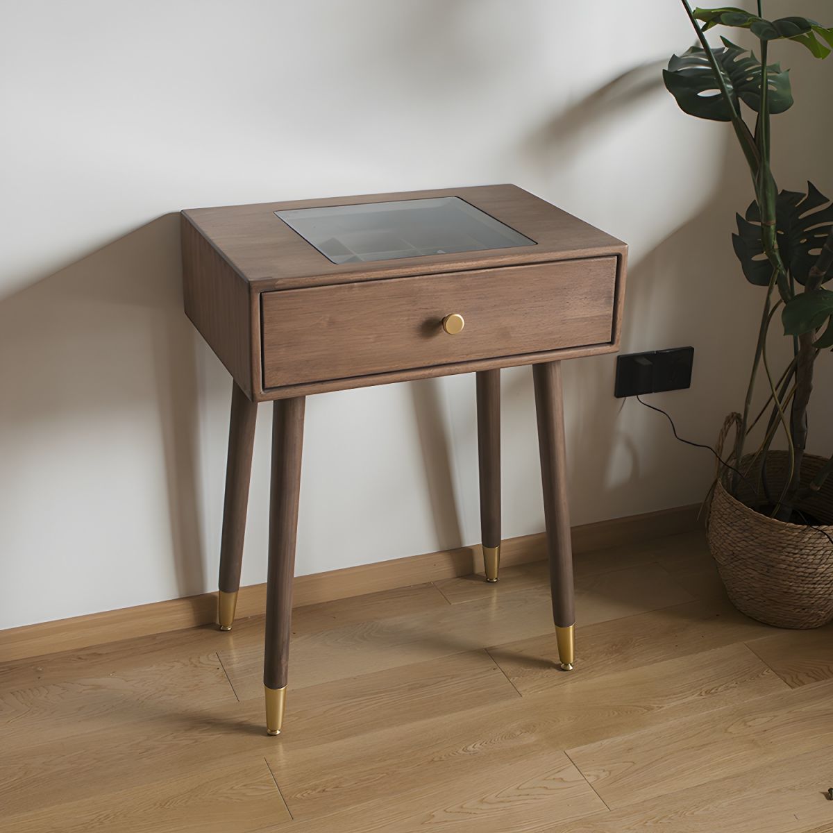 Dressing Table with Stool and LED Touch screen Light