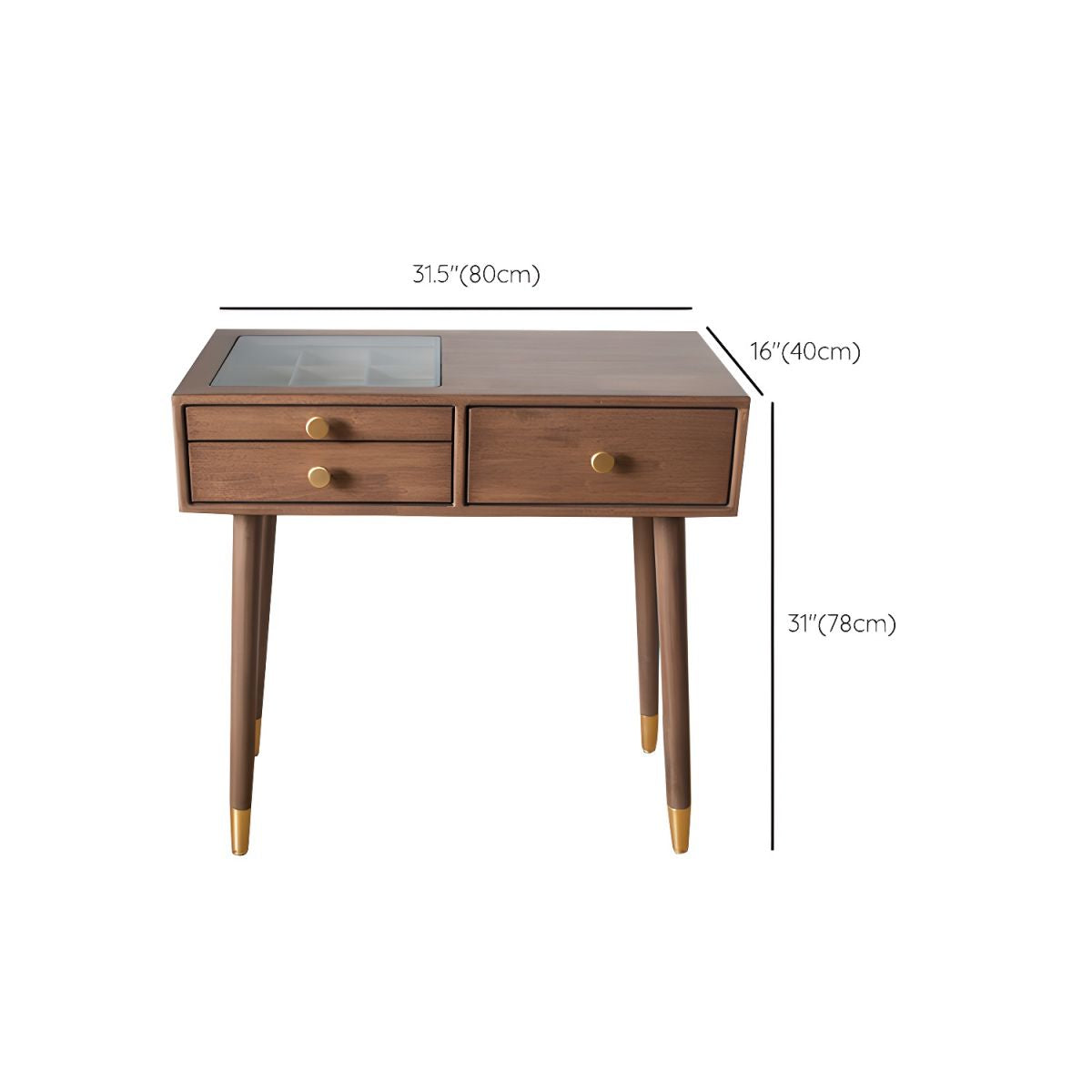 Dressing Table with Stool and LED Touch screen Light