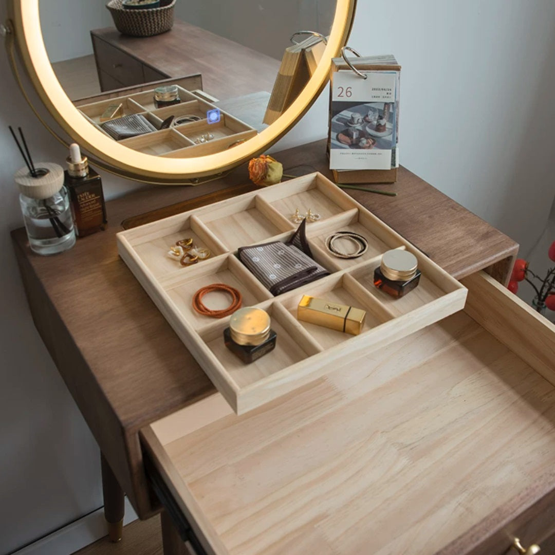 Dressing Table with Stool and LED Touch screen Light
