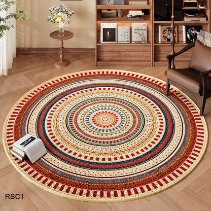 High Quality Ethnic Style Round Carpet