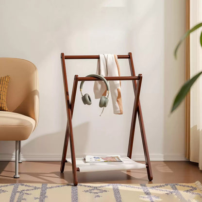 Solid Wood Clothes Rack