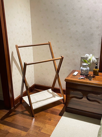 Solid Wood Clothes Rack