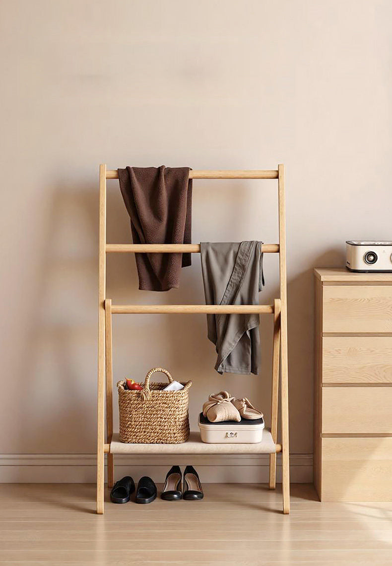 Solid Wood Clothes Rack