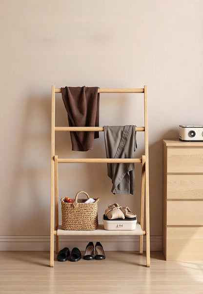 Solid Wood Clothes Rack