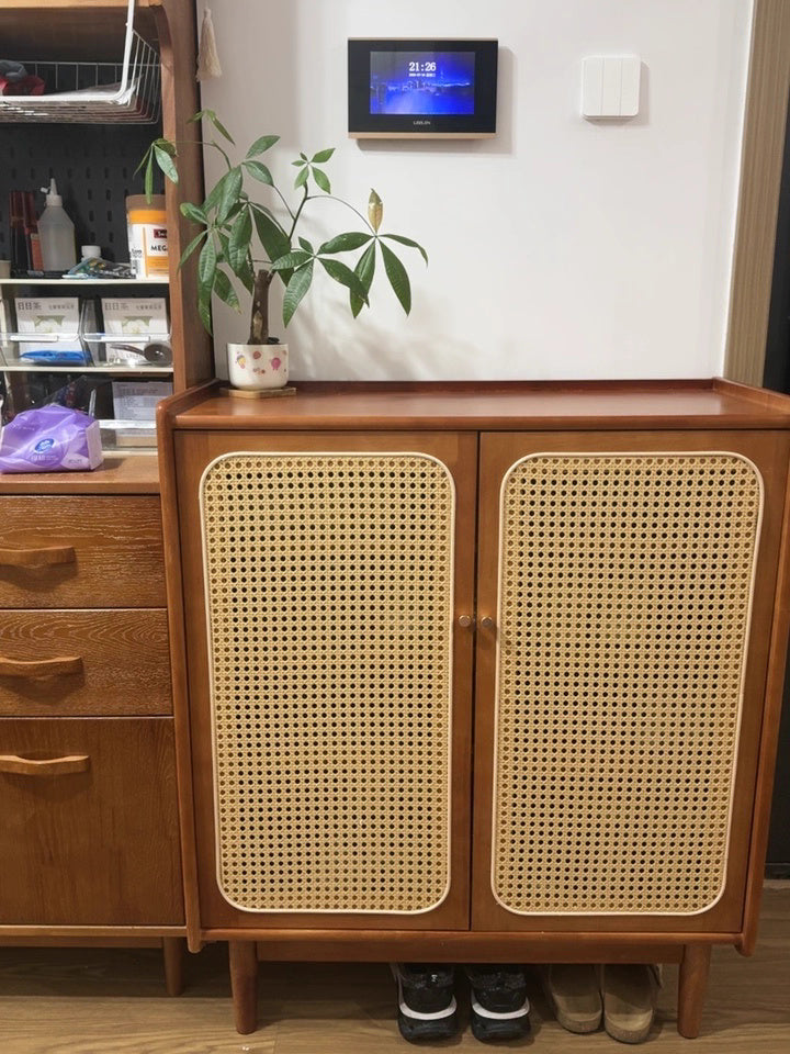 Rattan Shoe Cabinet