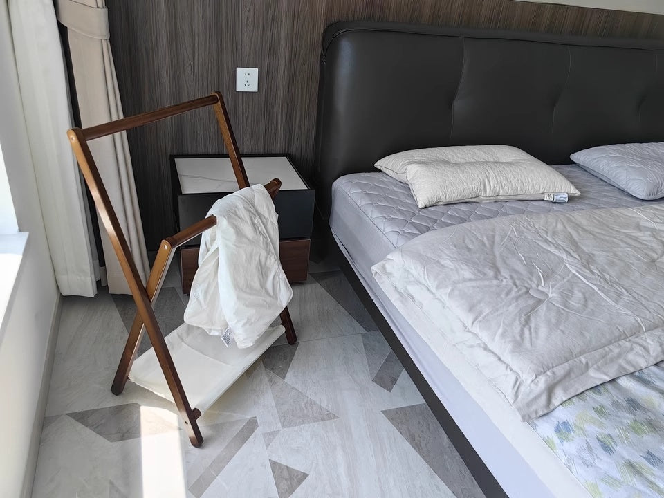 Solid Wood Clothes Rack