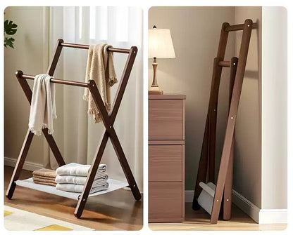 Solid Wood Clothes Rack