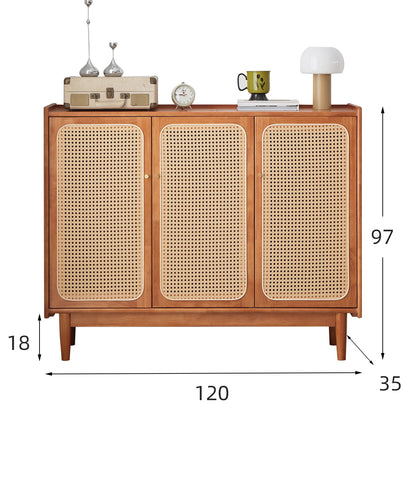 Rattan Shoe Cabinet