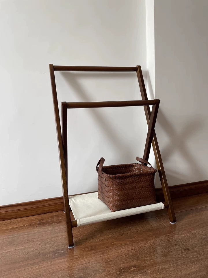 Solid Wood Clothes Rack