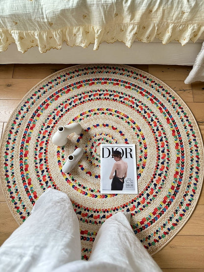 High Quality Ethnic Style Round Carpet