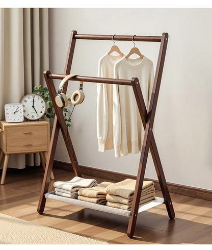 Solid Wood Clothes Rack
