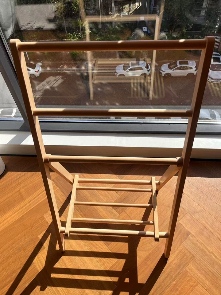 Solid Wood Clothes Rack