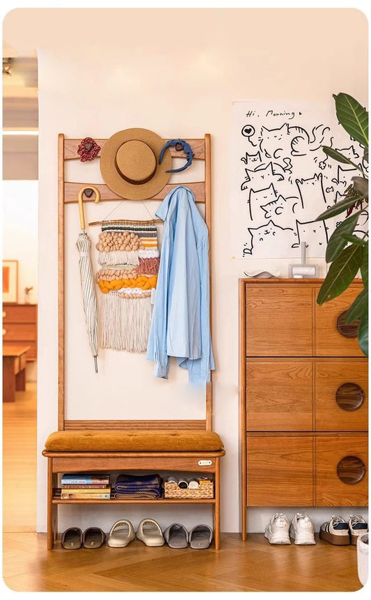 Shoes Stool and Clothes Hanger