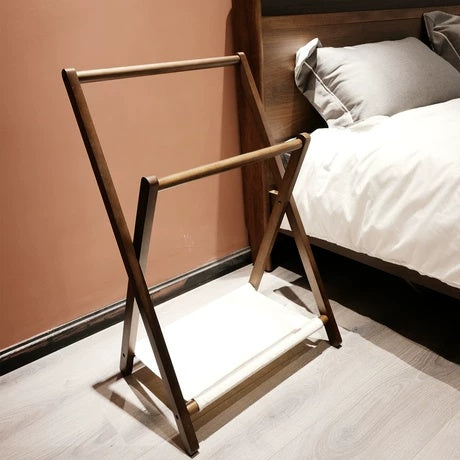 Solid Wood Clothes Rack