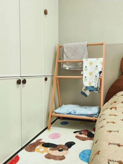 Solid Wood Clothes Rack