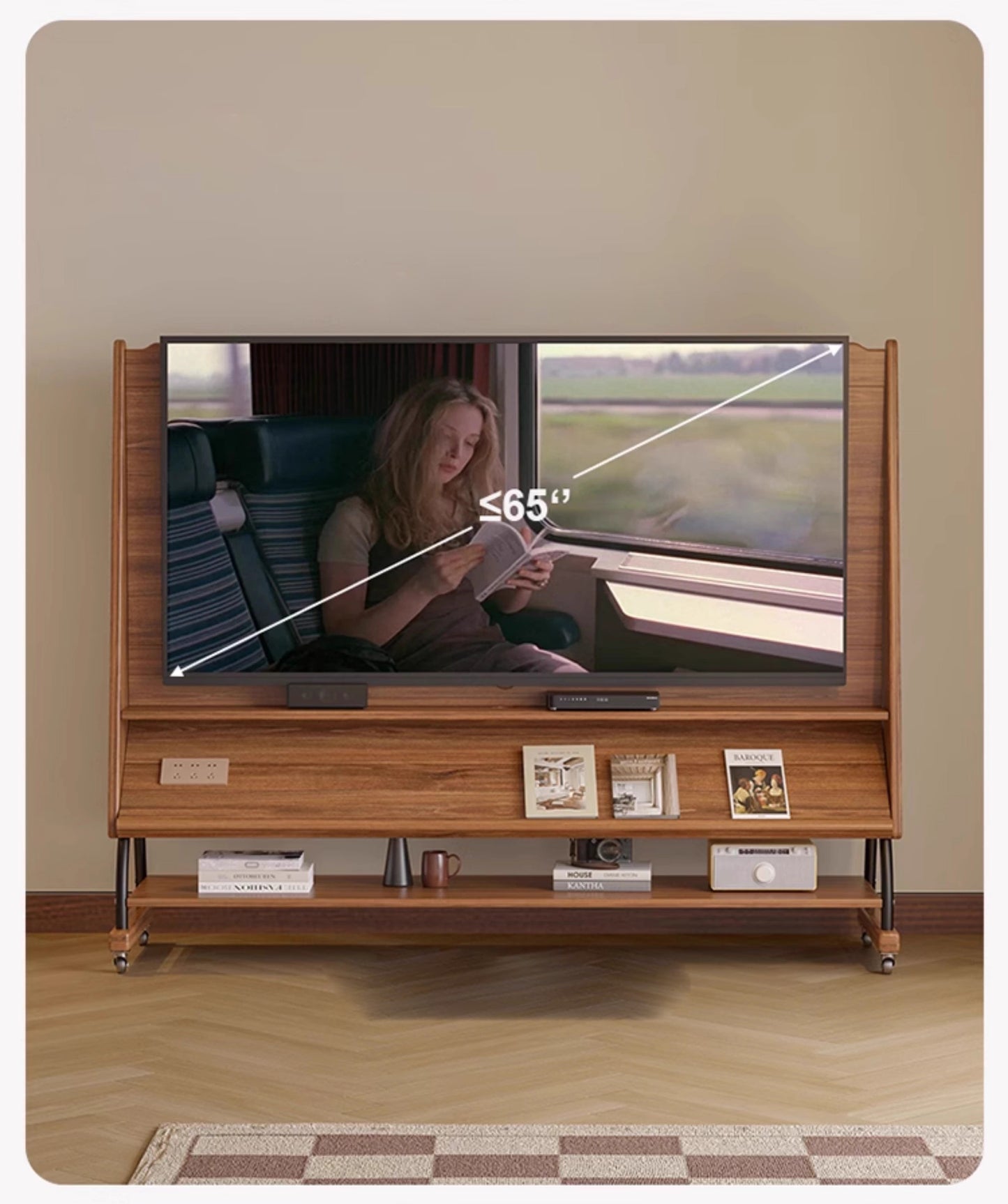 Movable TV Floor Stand