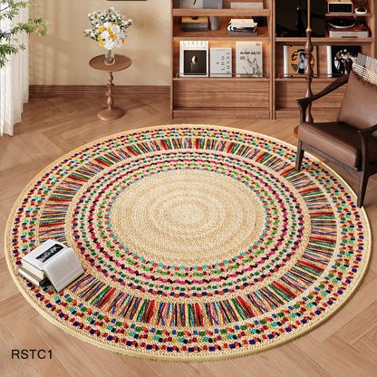 High Quality Ethnic Style Round Carpet