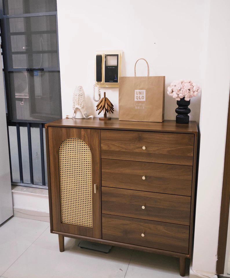 Rattan Chest Of Drawer