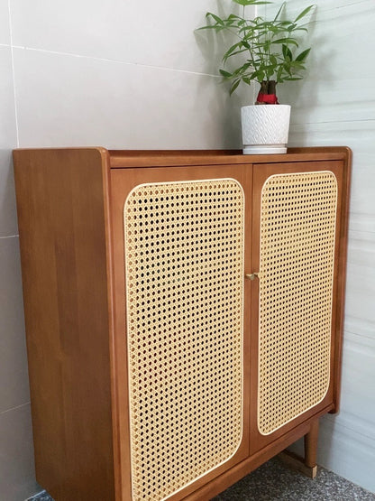 Rattan Shoe Cabinet