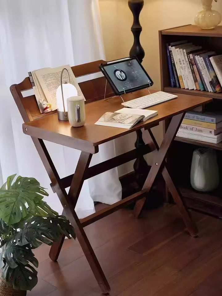 Solid Wood Foldable Desk