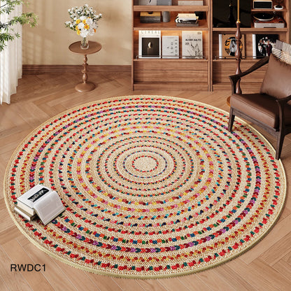 High Quality Ethnic Style Round Carpet