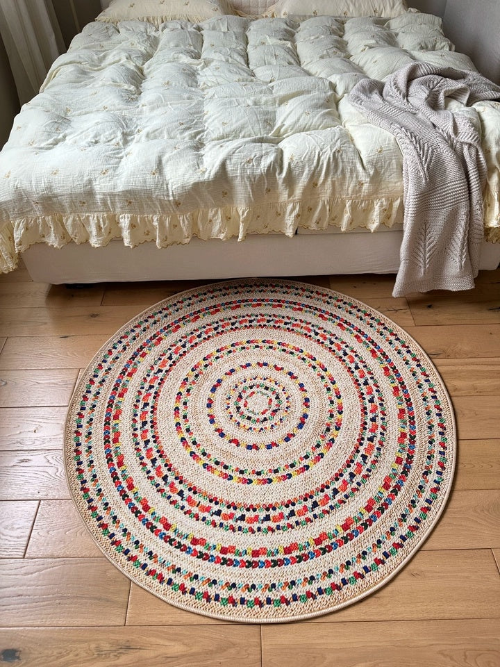 High Quality Ethnic Style Round Carpet