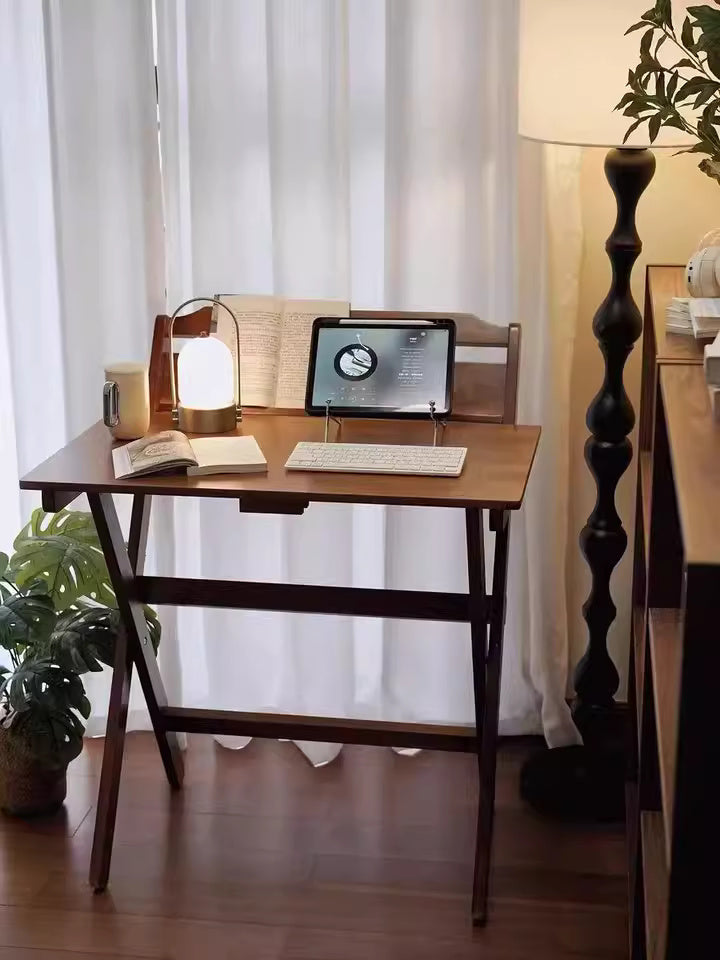 Solid Wood Foldable Desk