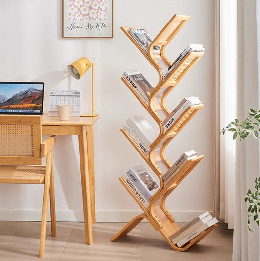 Tree Shape Bamboo Bookshelf