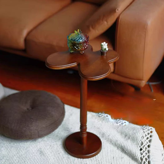 French Retro Style Leaf Clover Side Table