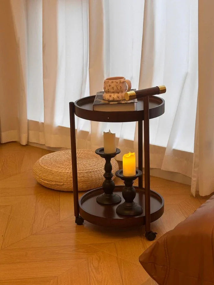 Double-layer Trolley Serving Side Table - Monte Carol House Furniture and Interior Decoration