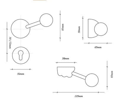 Indoor Door Handle Lockset - Monte Carol House Furniture and Interior Decoration