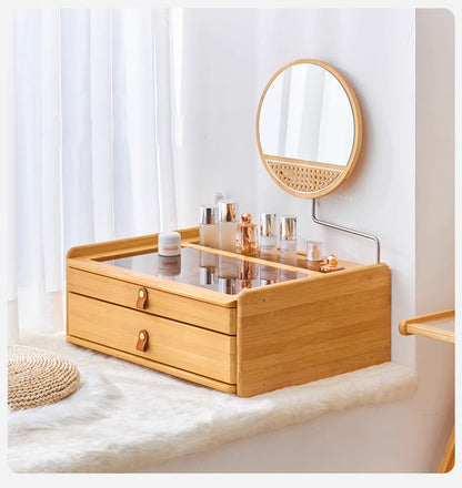 Vanity Dressing Table Set with Adjustable Mirror
