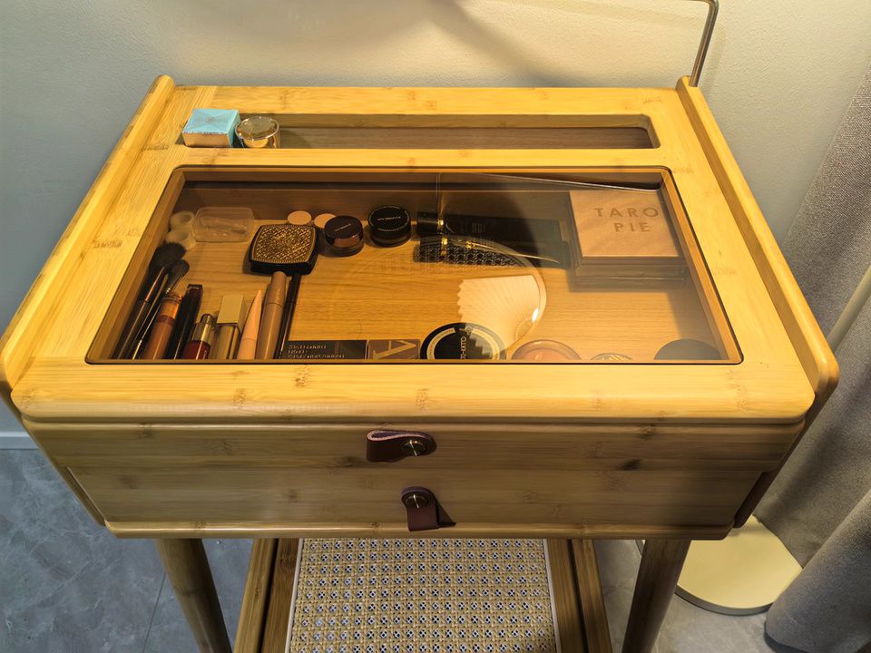 Vanity Dressing Table Set with Adjustable Mirror