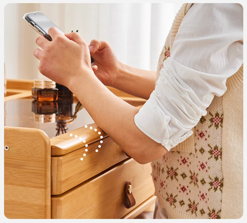 Vanity Dressing Table Set with Adjustable Mirror