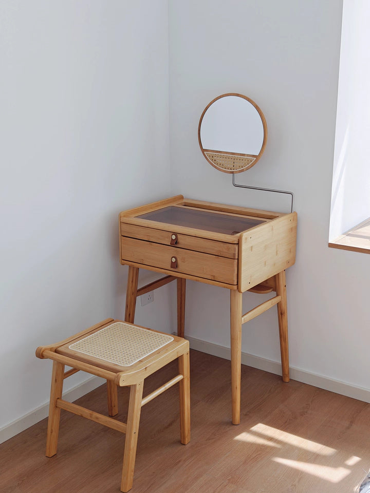 Vanity Dressing Table Set with Adjustable Mirror