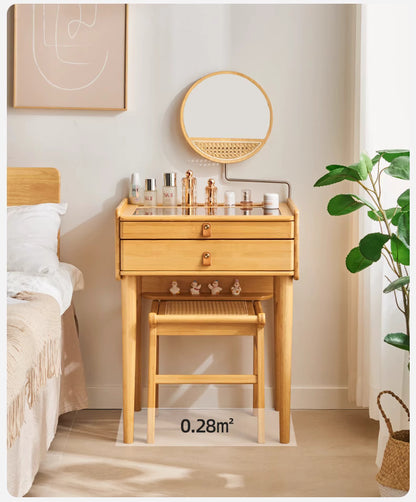 Vanity Dressing Table Set with Adjustable Mirror